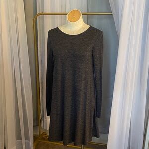Old Navy Charcoal Long Sleeve Dress